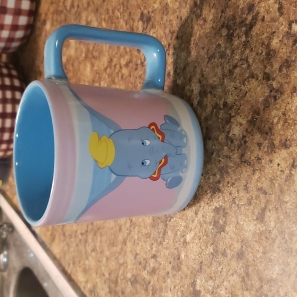 Disney Dumbo Don't Just Fly Soar Coffee Mug Blue‎
